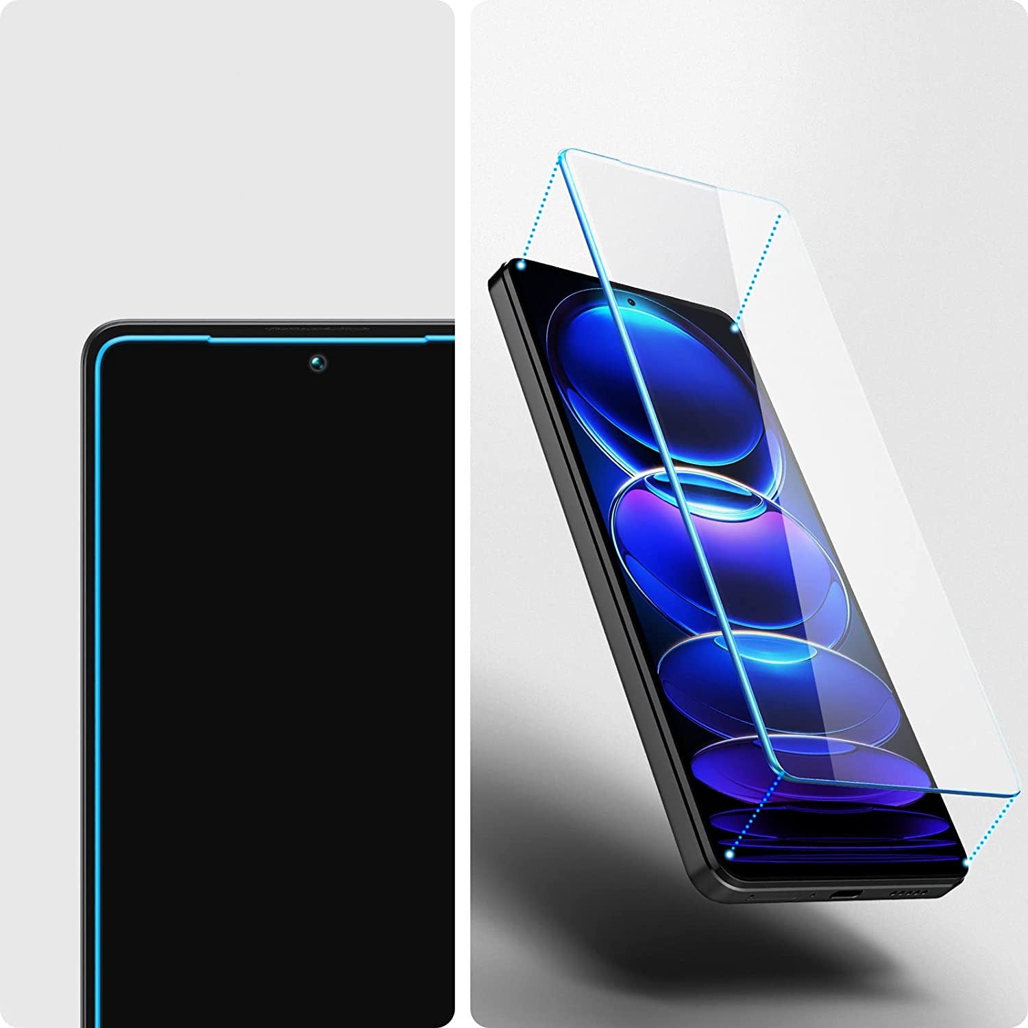 Glas für die Schutzhülle Spigen Glas.tR Slim 2-Pack für Redmi Note 12 Pro 5G / 12 Pro+ 5G / POCO X5 Pro 5G