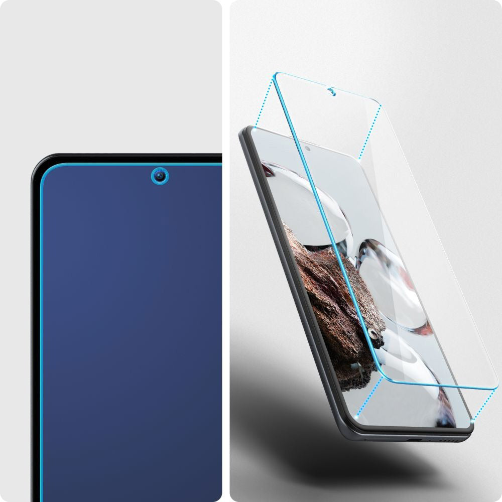 Glas für die Schutzhülle Spigen Glas.tR Slim 2-Pack für Xiaomi 12T / 12T Pro