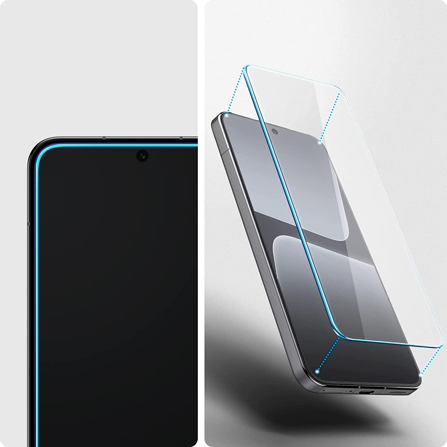 Glas für die Schutzhülle Spigen Glas.tR Slim 2-Pack für Xiaomi 13