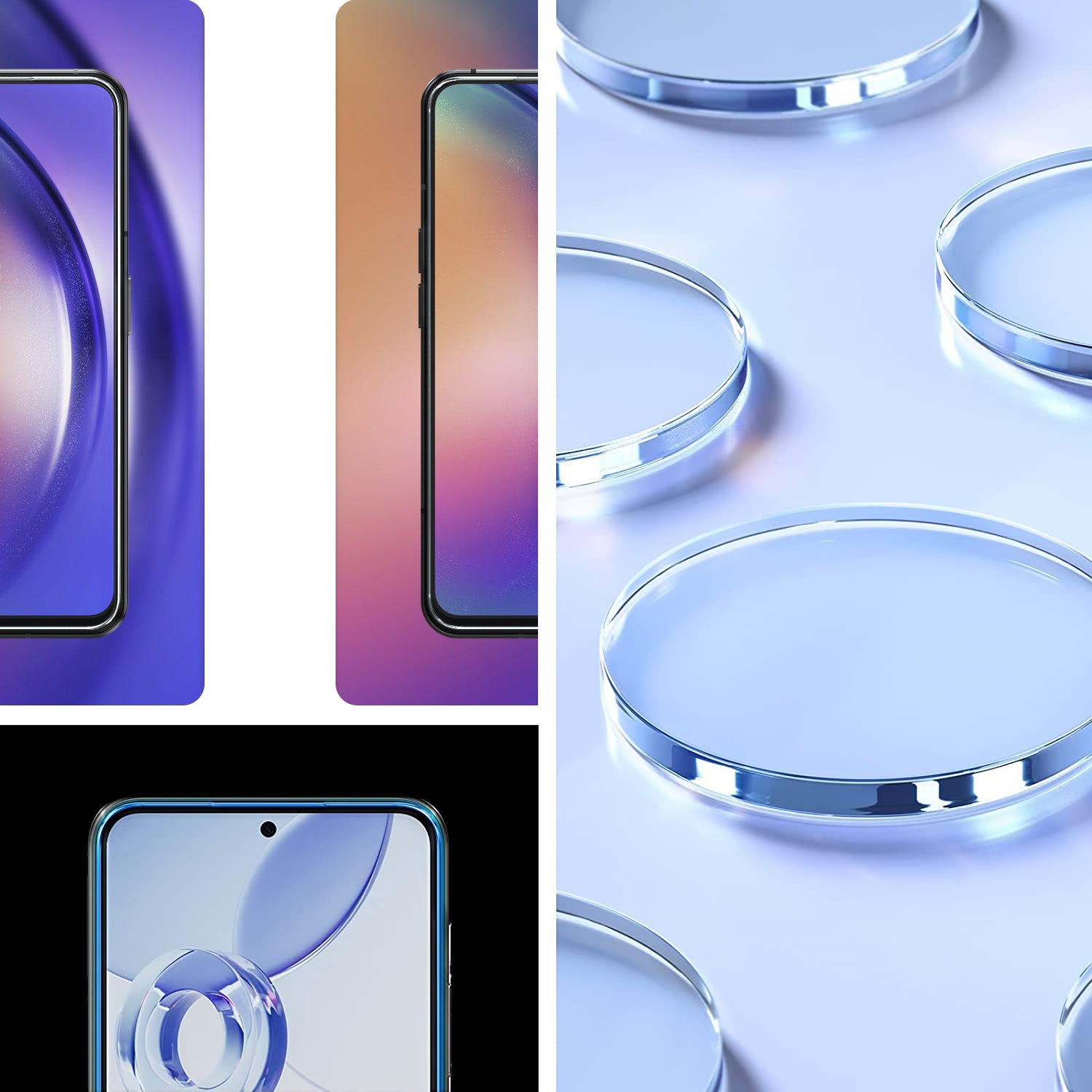 Glas für die Schutzhülle Spigen Glas.tR Slim AM 2-Pack für Galaxy A54 5G