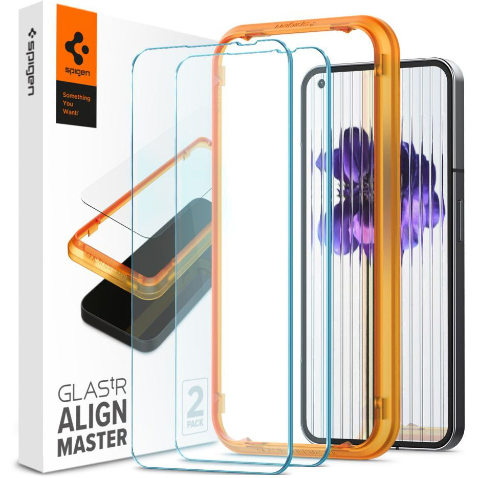 Glas für die Schutzhülle Spigen Glas.tR Slim AM 2-Pack für Nothing Phone 1