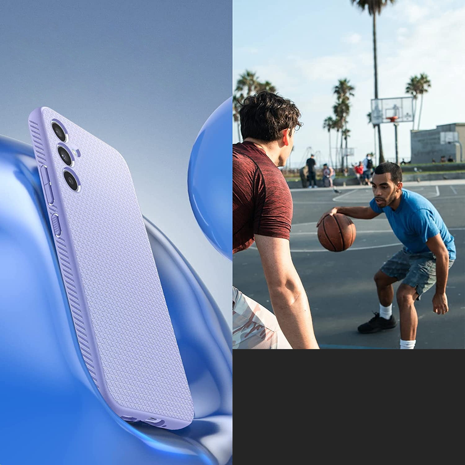 Schutzhülle Spigen Liquid Air für Galaxy A34 5G, Violett