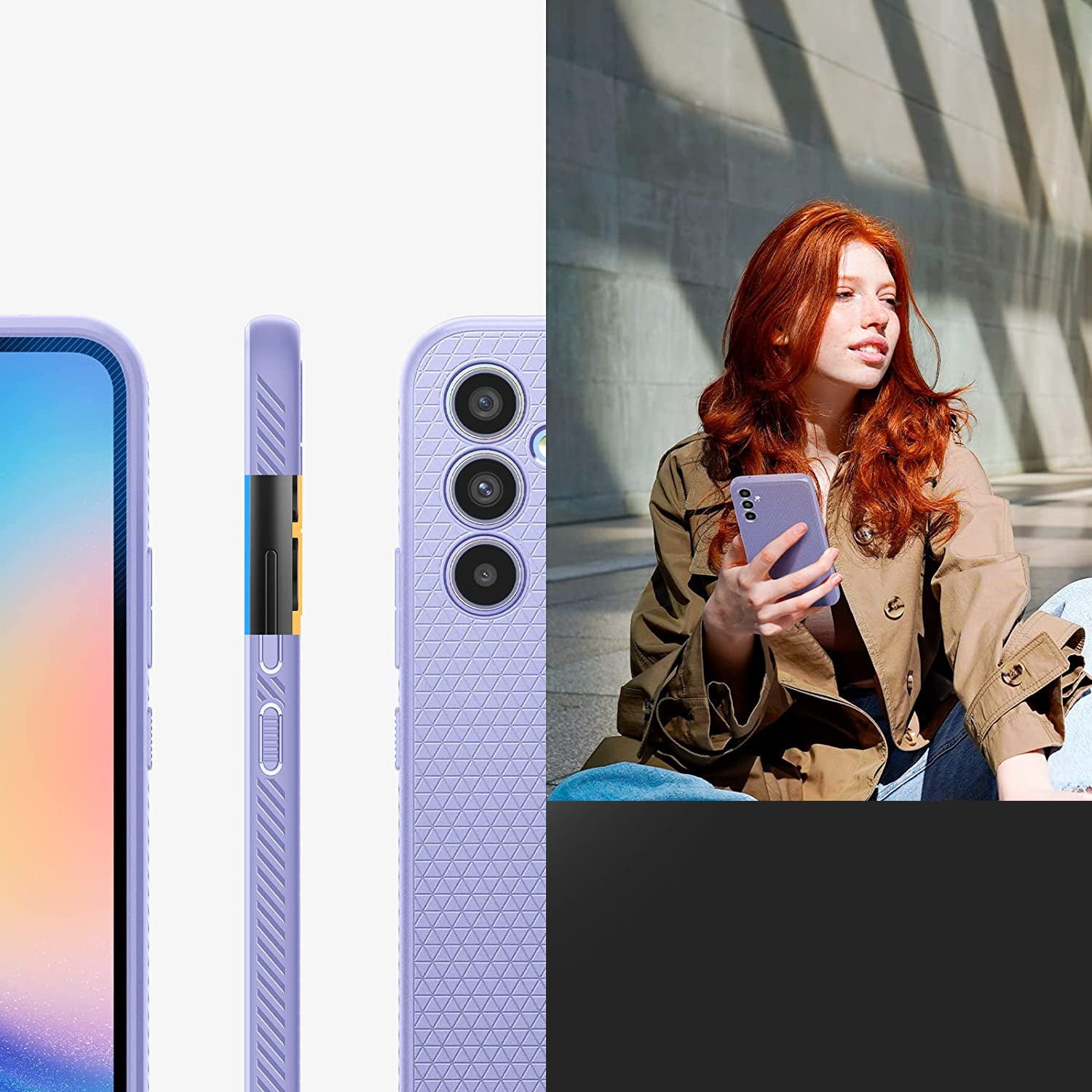 Schutzhülle Spigen Liquid Air für Galaxy A34 5G, Violett