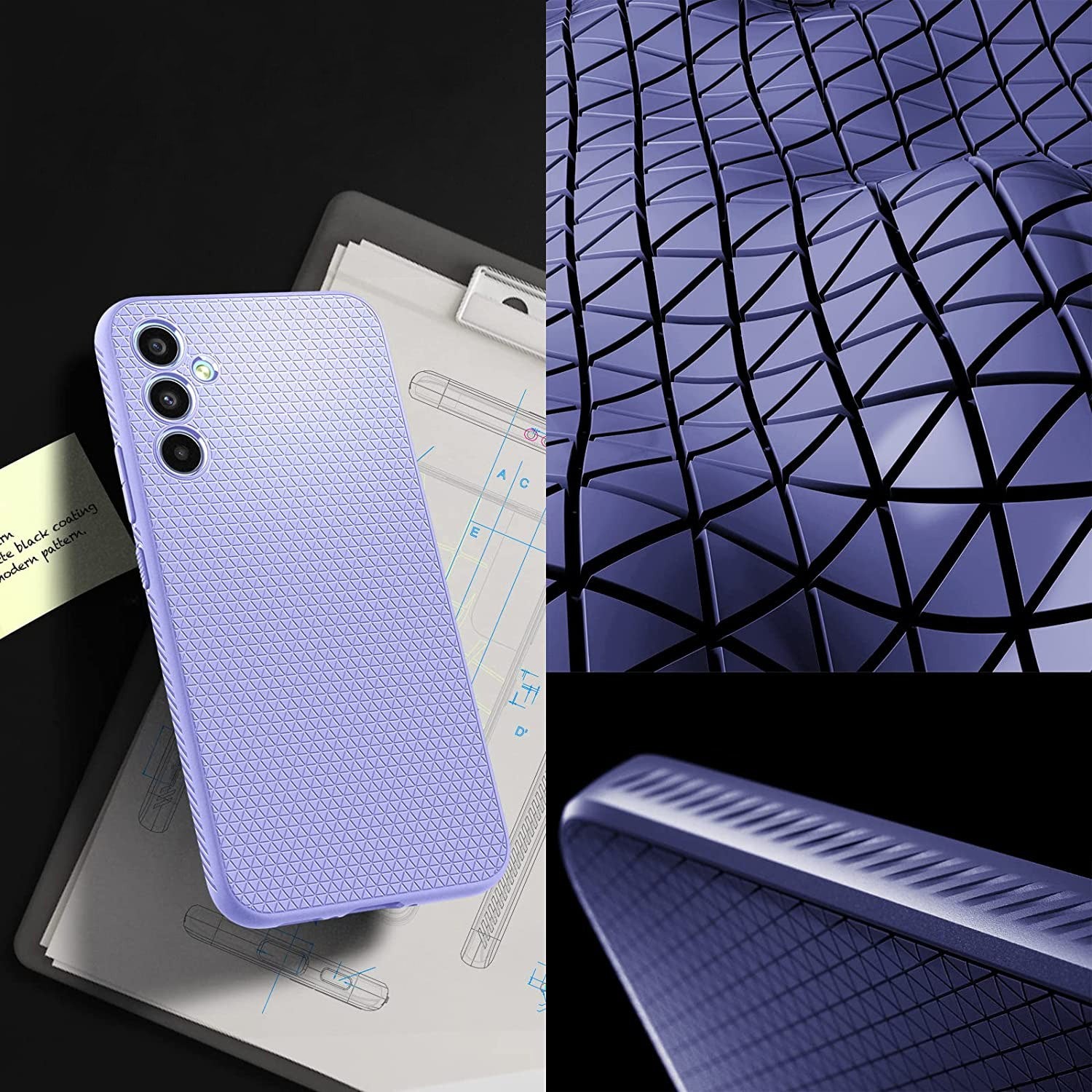 Schutzhülle Spigen Liquid Air für Galaxy A34 5G, Violett