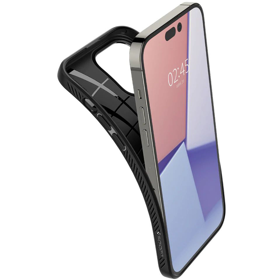 Schutzhülle Spigen Liquid Air für iPhone 14 Pro Max, Schwarz