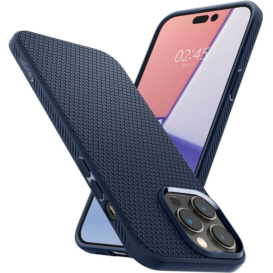Schutzhülle Spigen Liquid Air für iPhone 14 Pro, Dunkelblau