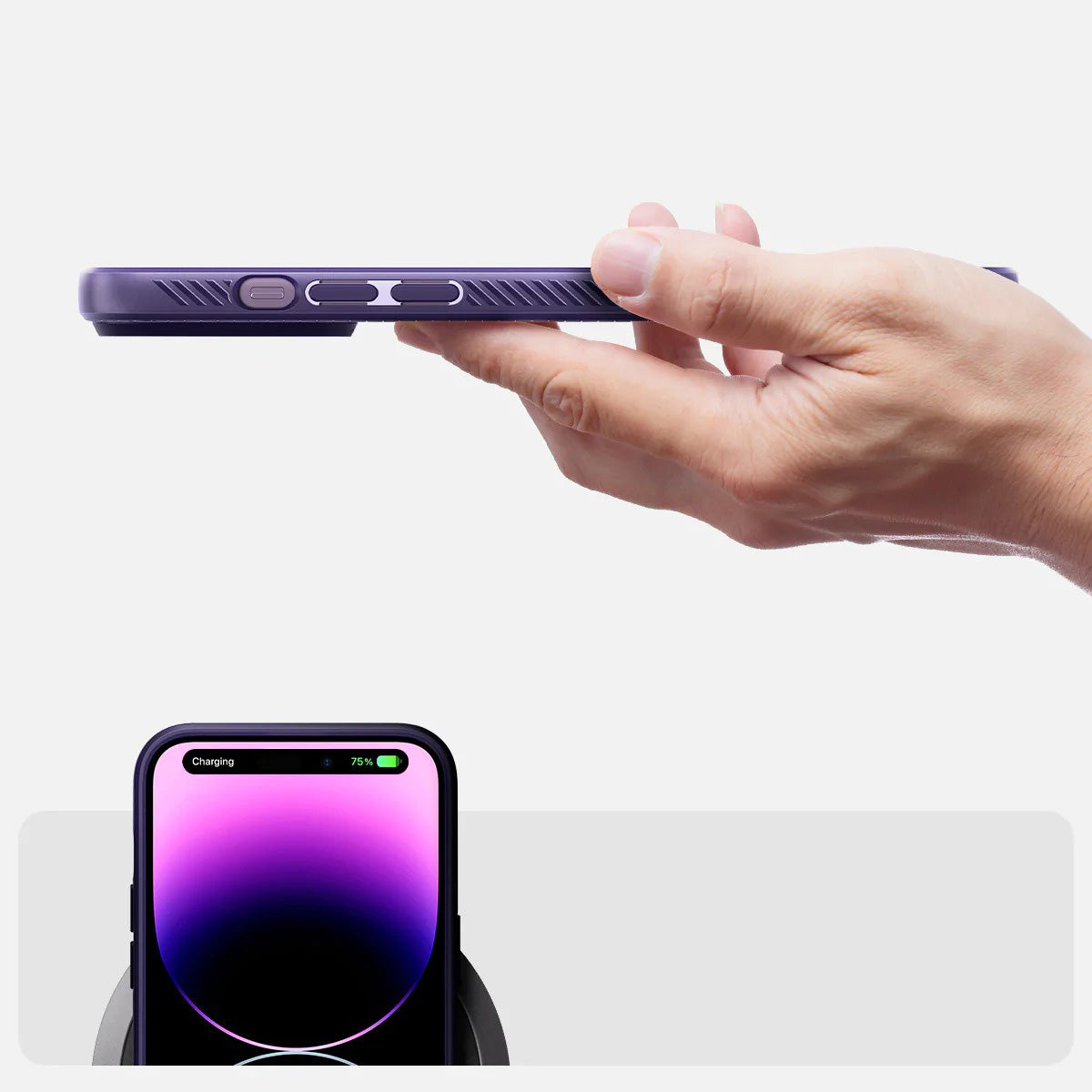 Schutzhülle Spigen Liquid Air für iPhone 14 Pro, Violett