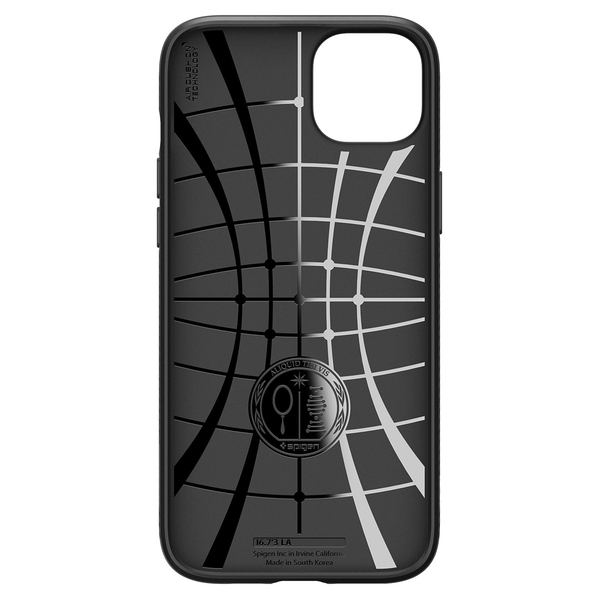 Schutzhülle Spigen Liquid Air für Apple iPhone 15, Schwarz