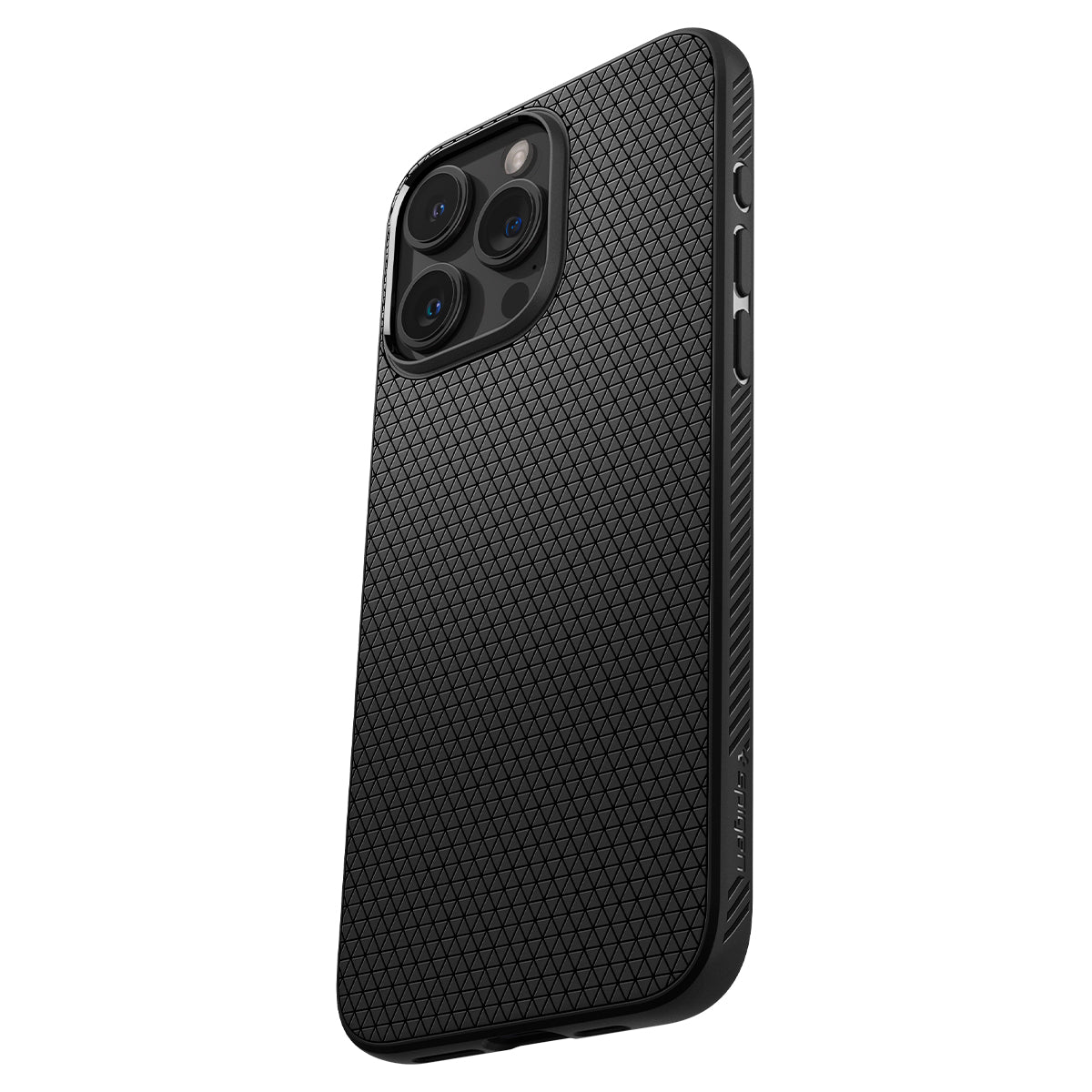 Schutzhülle Spigen Liquid Air für Apple iPhone 15 Pro Max, Schwarz