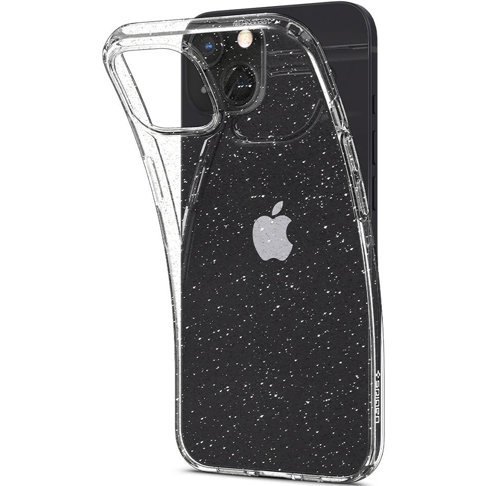 Schutzhülle Spigen Liquid Crystal Glitter für iPhone 13, Transparent