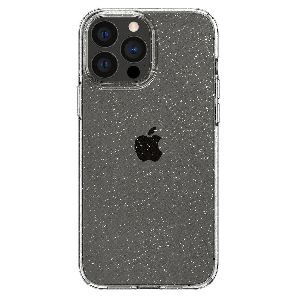 Schutzhülle Spigen Liquid Crystal Glitter für iPhone 13 Pro Max, Transparent