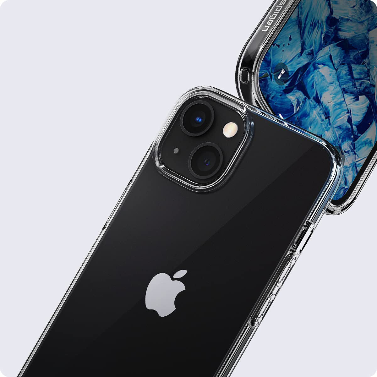 Schutzhülle Spigen Liquid Crystal für iPhone 13 Mini, Transparent