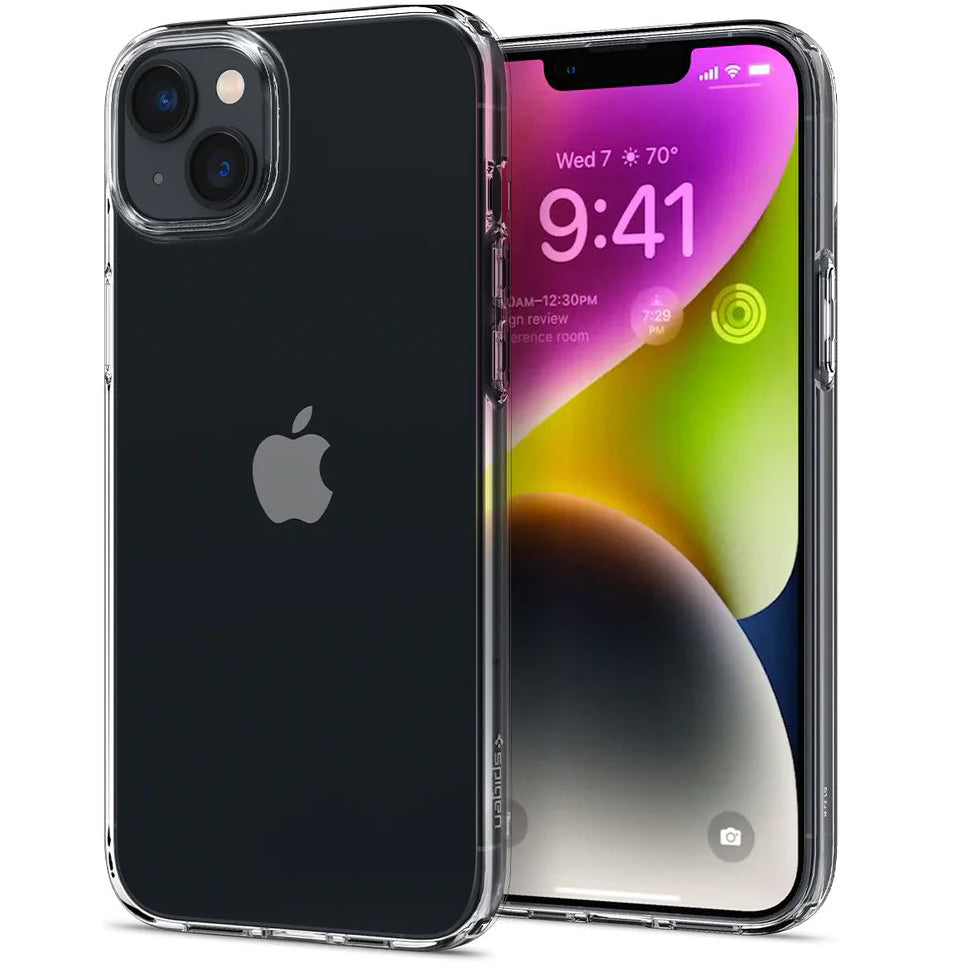 Schutzhülle Spigen Liquid Crystal für iPhone 14, Transparent