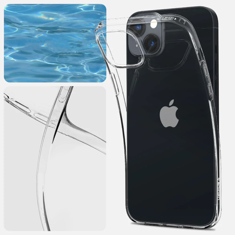 Schutzhülle Spigen Liquid Crystal für iPhone 14, Transparent