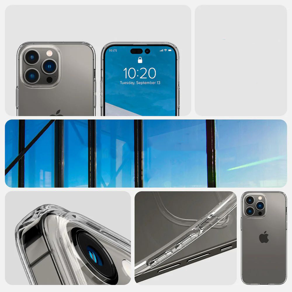 Schutzhülle Spigen Liquid Crystal für iPhone 14 Pro Max, Transparent