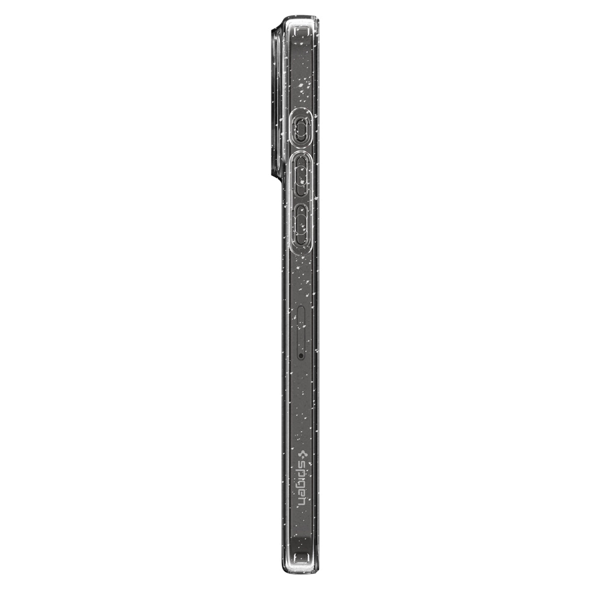 Schutzhülle Spigen Liquid Crystal für Apple iPhone 15 Pro, Transparent mit Glitzer