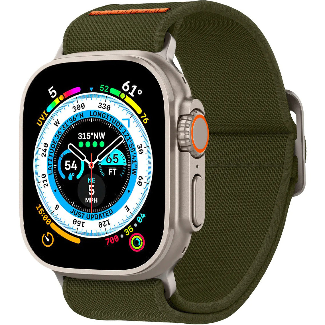 Armband Spigen Lite Fit Ultra für Apple Watch 49/46/45/44 mm, Olivgrün