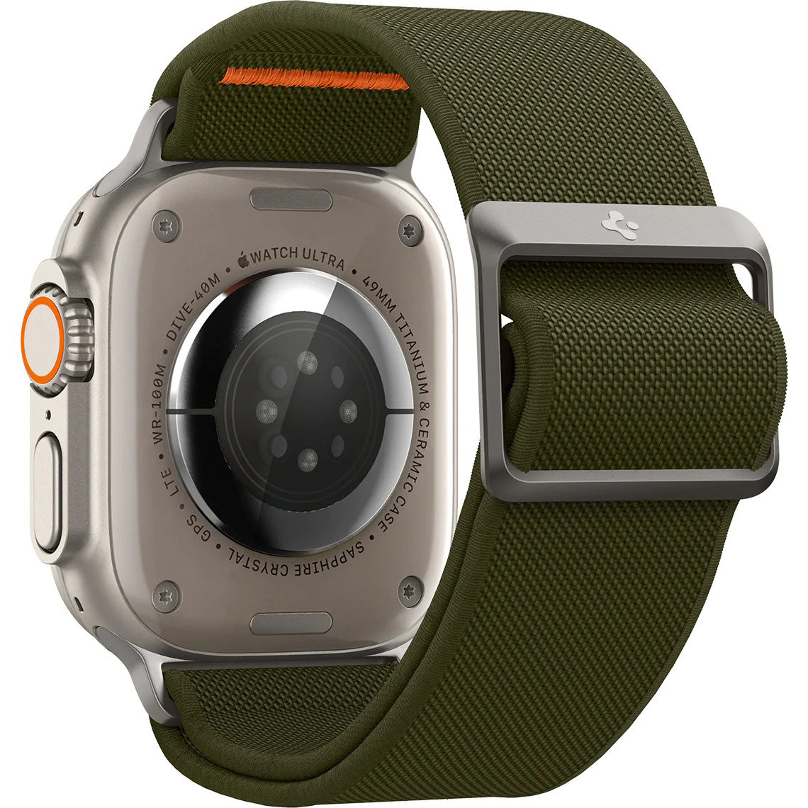 Armband Spigen Lite Fit Ultra für Apple Watch 49/46/45/44 mm, Olivgrün