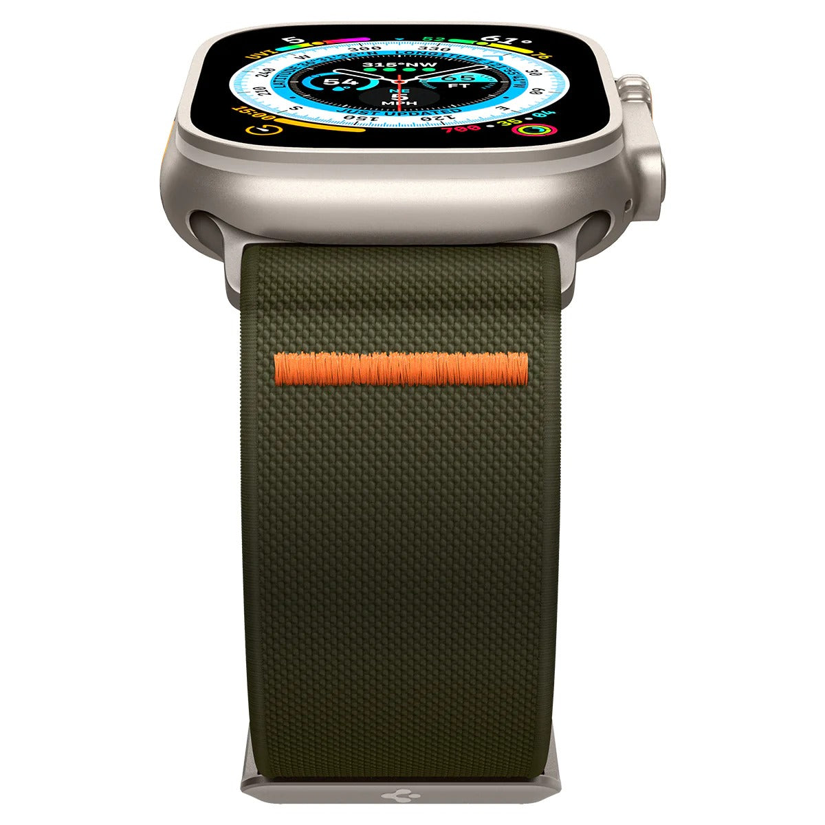 Armband Spigen Lite Fit Ultra für Apple Watch 49/46/45/44 mm, Olivgrün