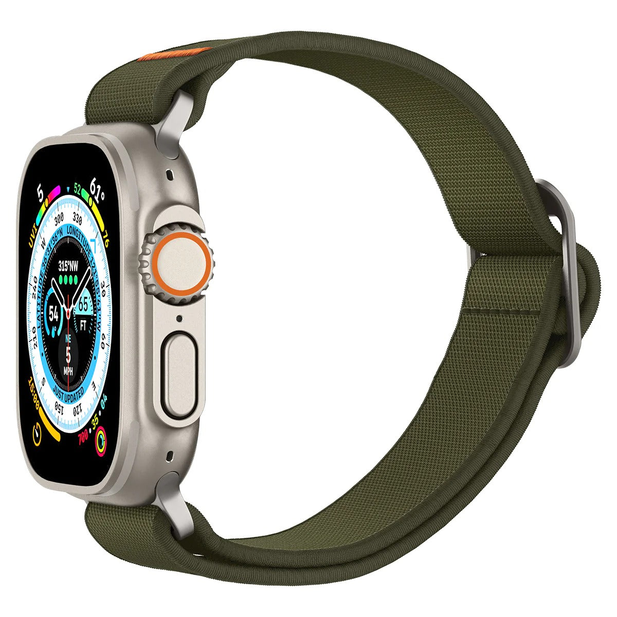 Armband Spigen Lite Fit Ultra für Apple Watch 49/46/45/44 mm, Olivgrün