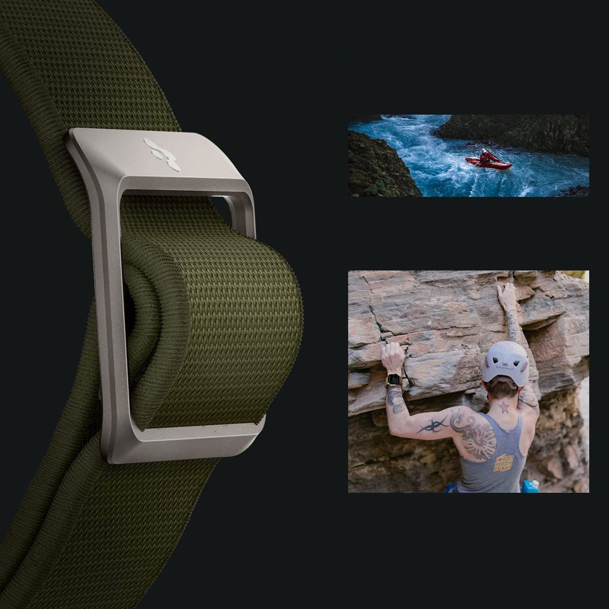 Armband Spigen Lite Fit Ultra für Apple Watch 49/46/45/44 mm, Olivgrün