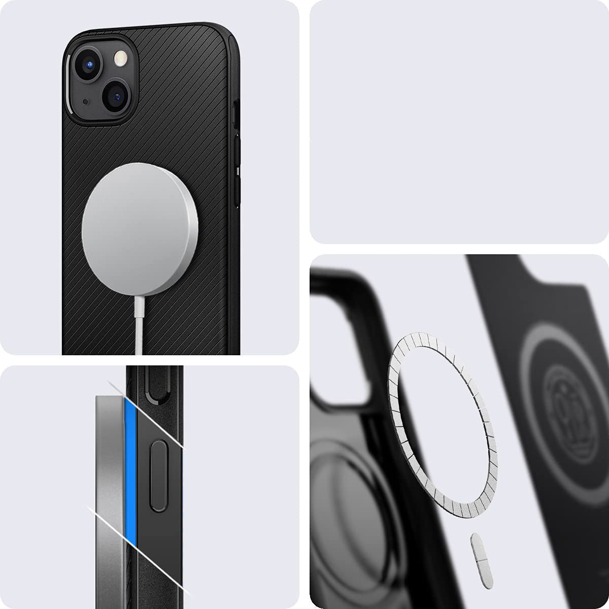 Schutzhülle Spigen Mag Armor MagSafe für iPhone 13 Mini, Schwarz