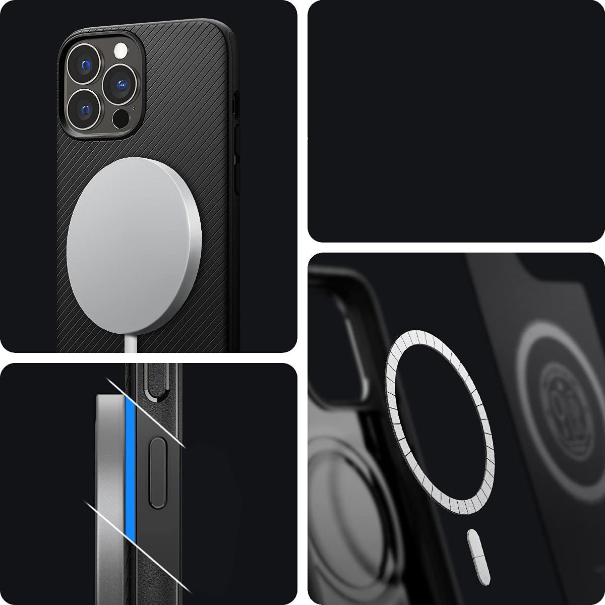 Schutzhülle Spigen Mag Armor MagSafe für iPhone 13 Pro, Schwarz