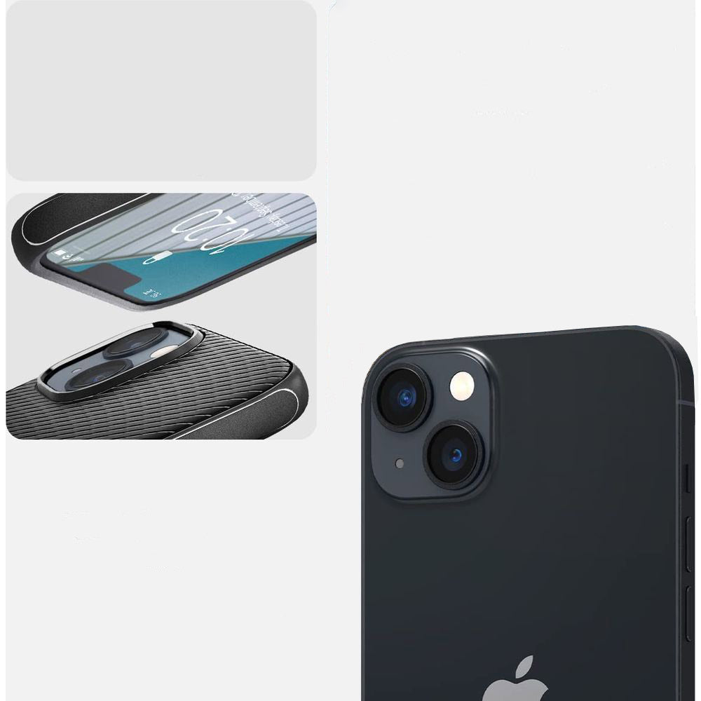Schutzhülle Spigen Mag Armor mit MagSafe für iPhone 14, Schwarz