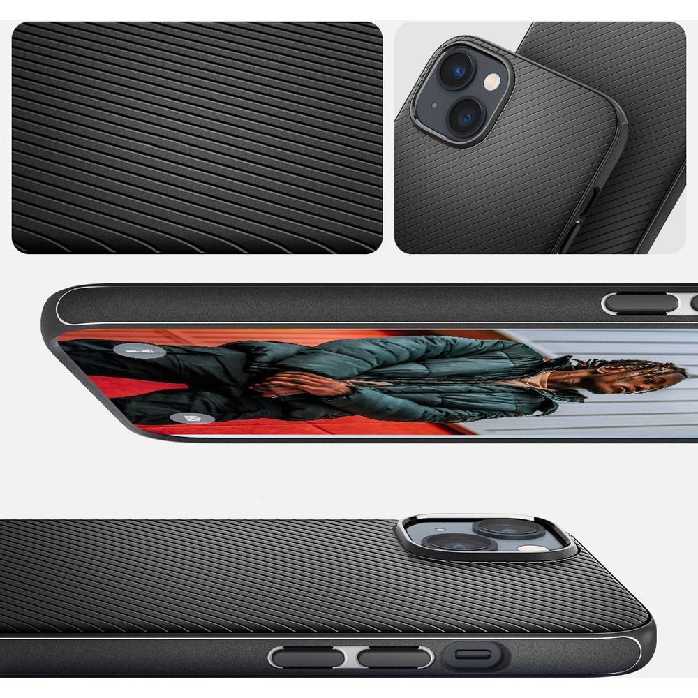 Schutzhülle Spigen Mag Armor mit MagSafe für iPhone 14, Schwarz