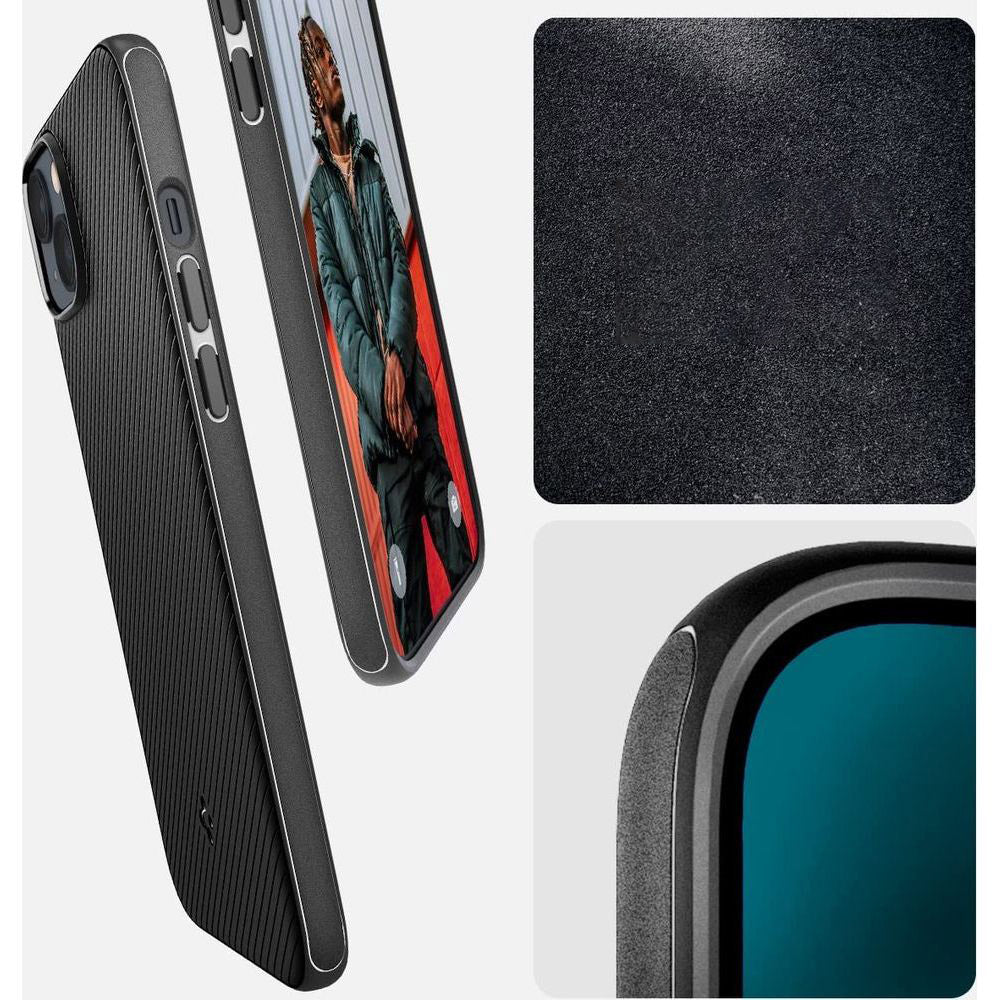 Schutzhülle Spigen Mag Armor mit MagSafe für iPhone 14, Schwarz