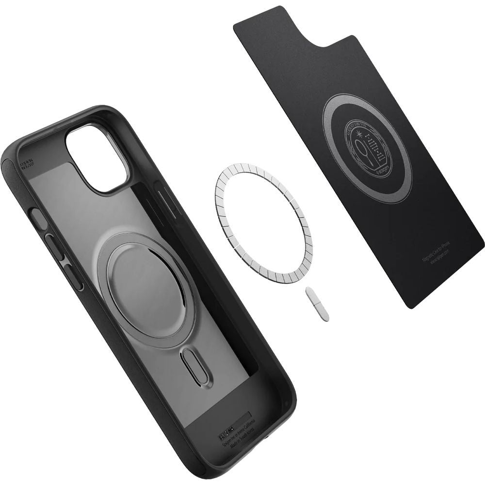 Schutzhülle Spigen Mag Armor mit MagSafe für iPhone 14, Schwarz