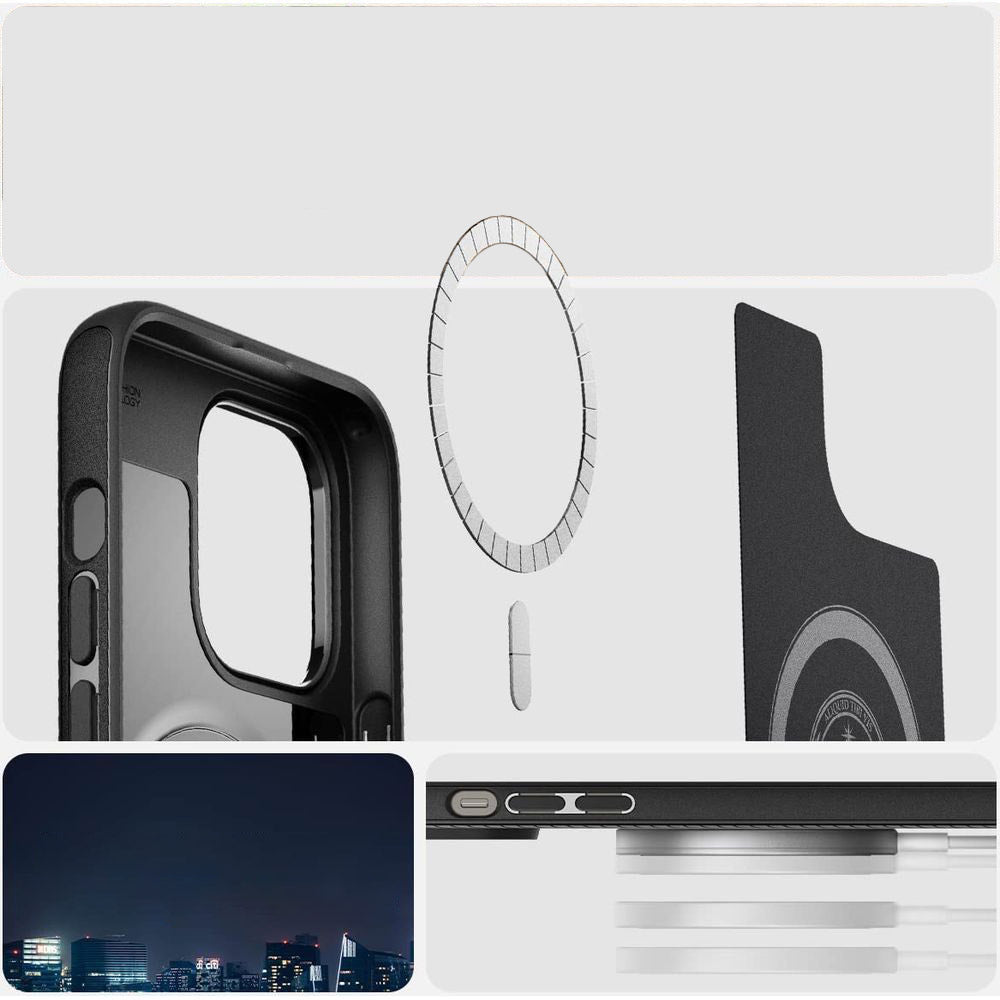 Schutzhülle Spigen Mag Armor mit MagSafe für iPhone 14 Pro Max, Schwarz
