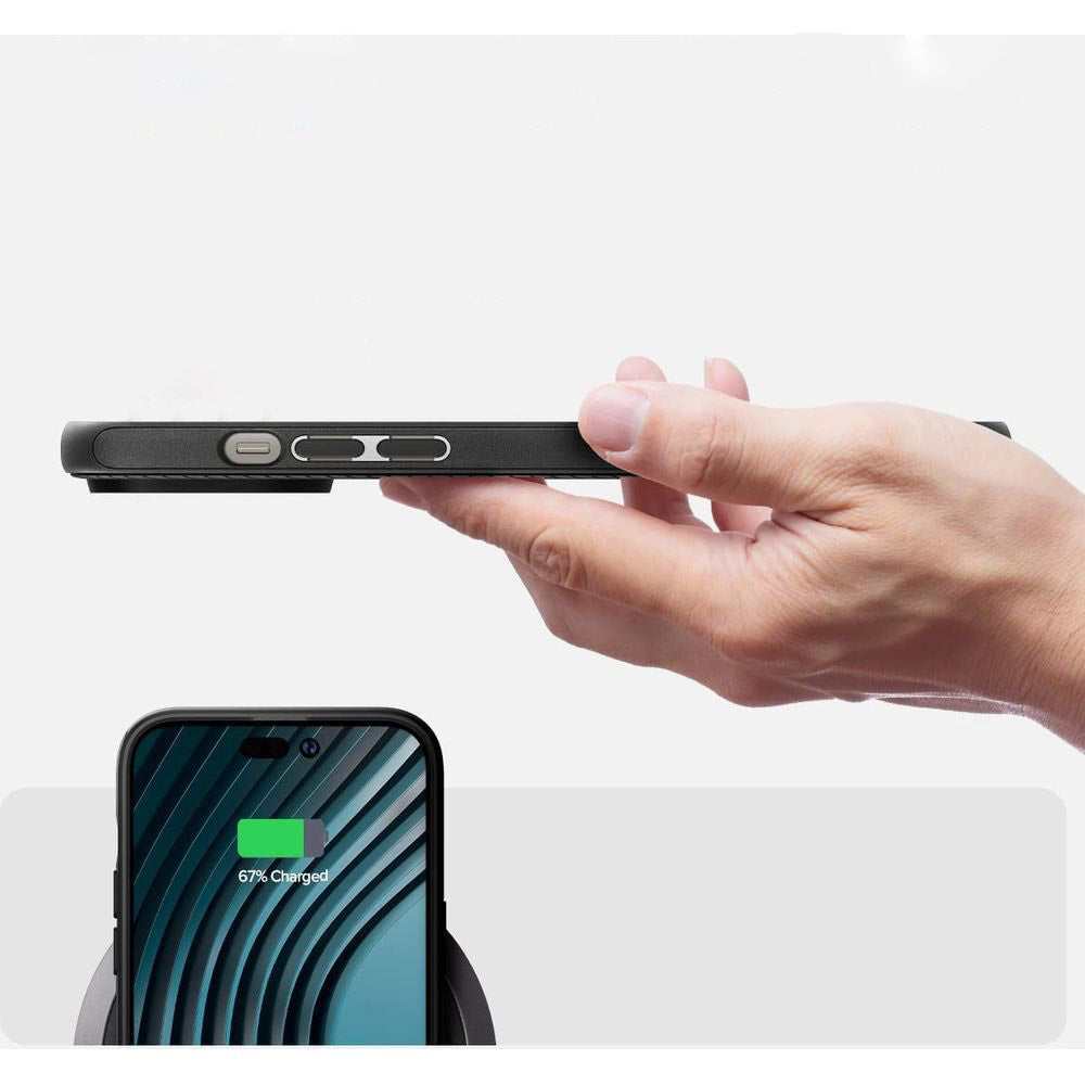 Schutzhülle Spigen Mag Armor mit MagSafe für iPhone 14 Pro Max, Schwarz
