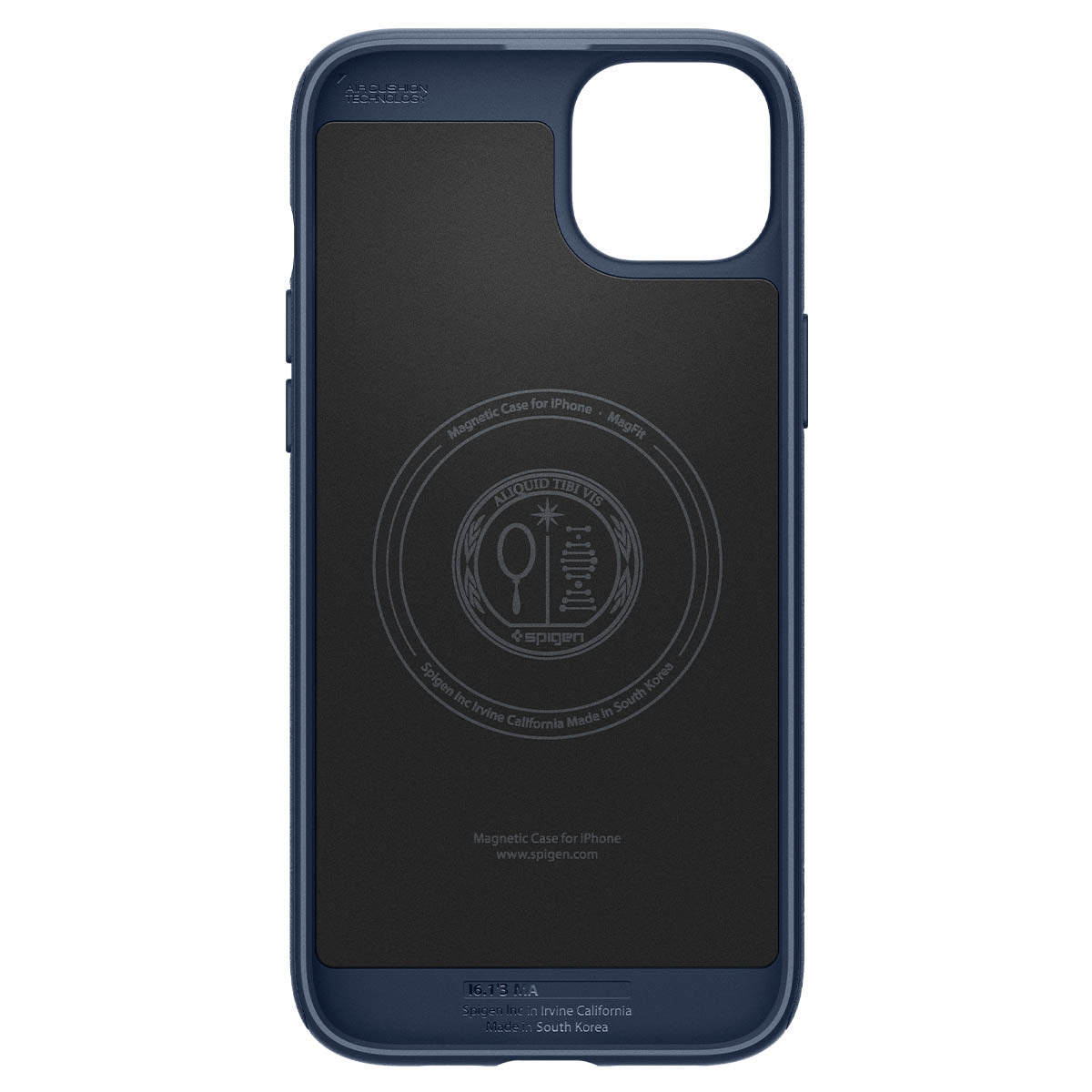 Schutzhülle Spigen Mag Armor mit MagSafe für Apple iPhone 15, Dunkelblau