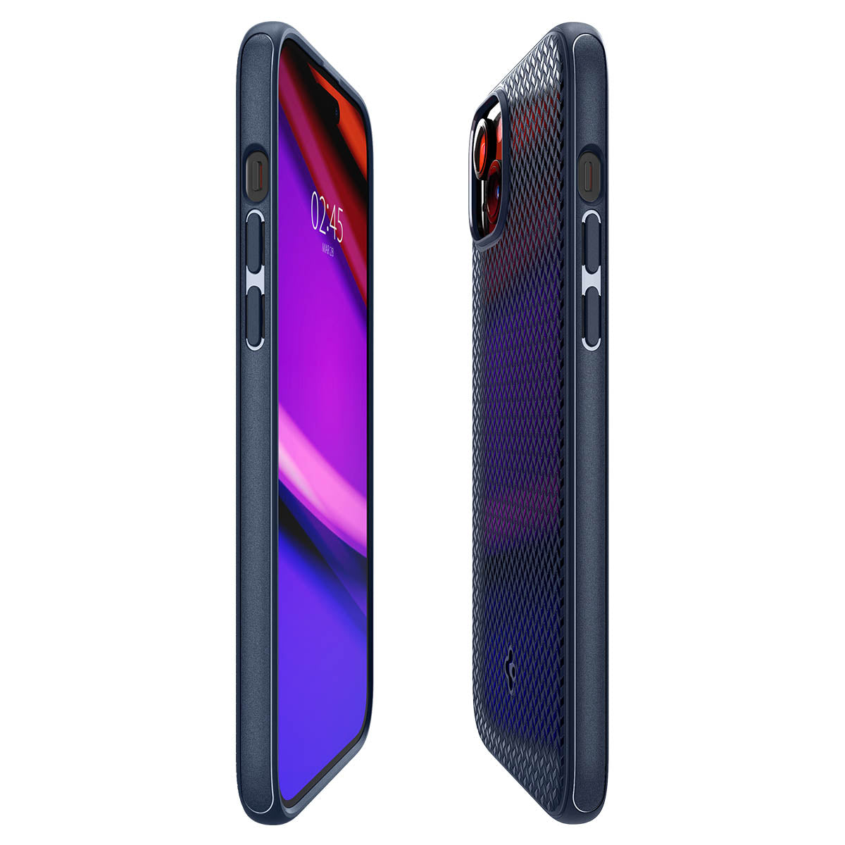 Schutzhülle Spigen Mag Armor mit MagSafe für Apple iPhone 15, Dunkelblau