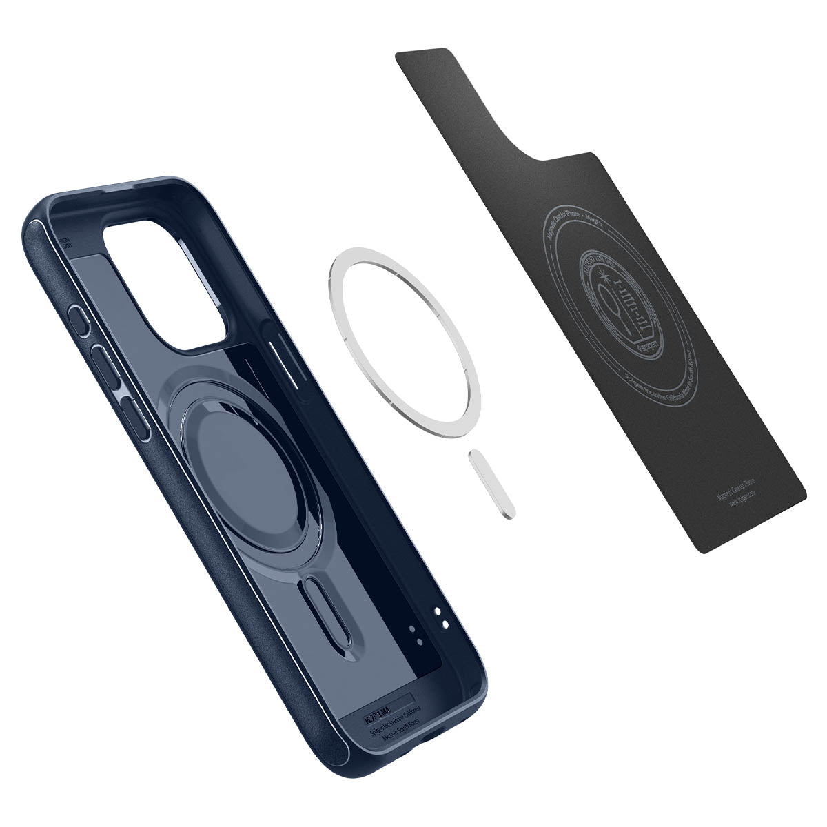 Schutzhülle Spigen Mag Armor mit MagSafe für Apple iPhone 15 Pro Max, Dunkelblau
