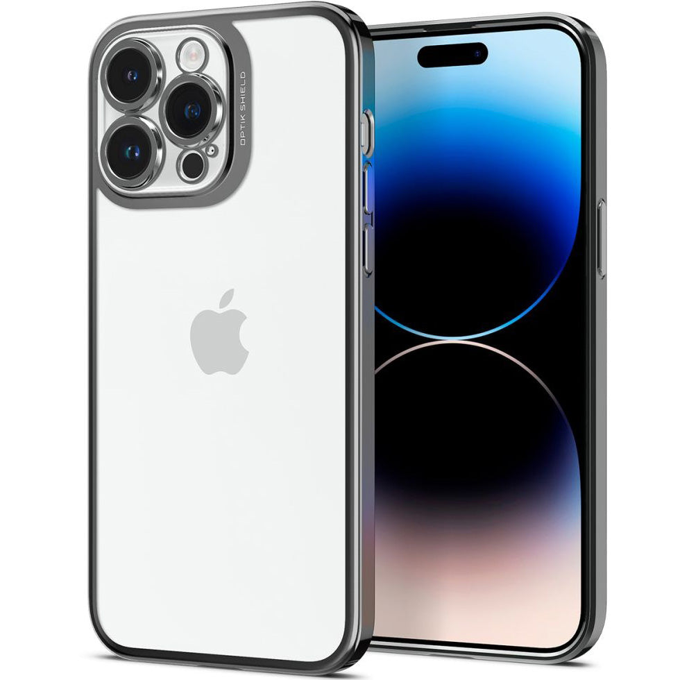 Schutzhülle Spigen Optik Crystal für iPhone 14 Pro, Transparent-Grau