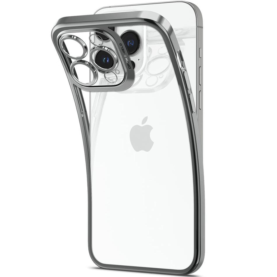 Schutzhülle Spigen Optik Crystal für iPhone 14 Pro, Transparent-Grau