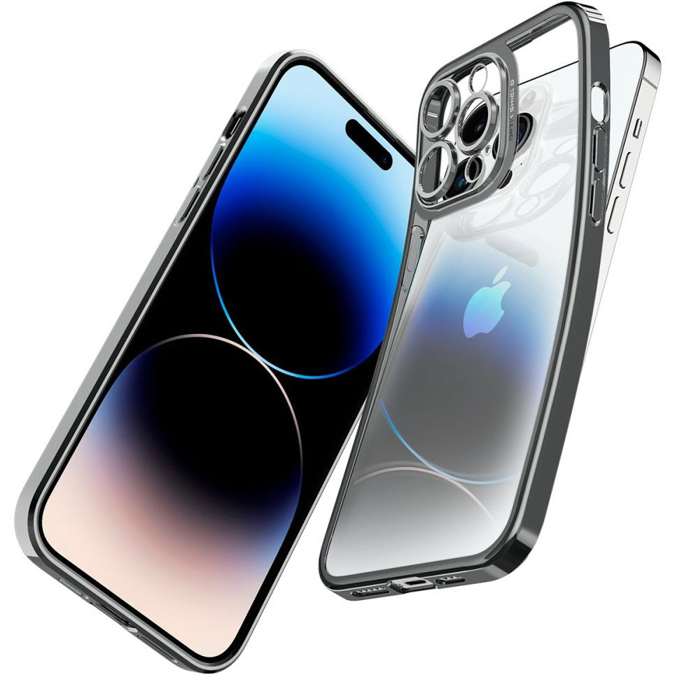 Schutzhülle Spigen Optik Crystal für iPhone 14 Pro, Transparent-Grau