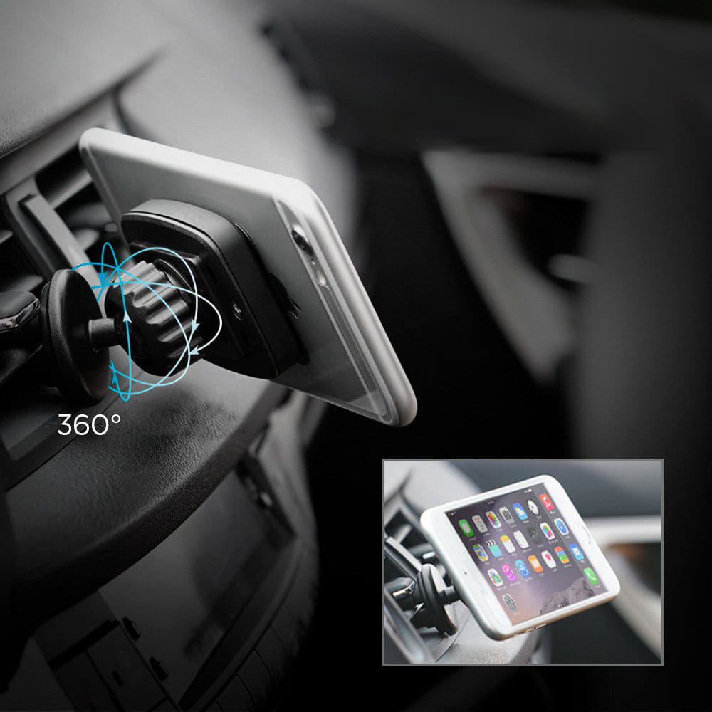 Auto Handyhalterung Spigen Premium Air Vent Magnetic Car Mount A201, schwarz