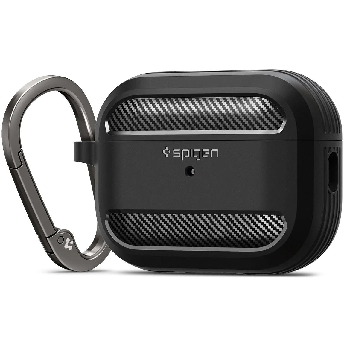 Schutzhülle Spigen Rugged Armor für AirPods Pro 2 / 1, Schwarz