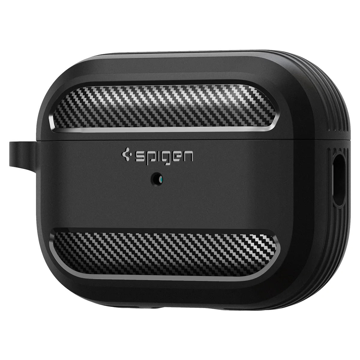Schutzhülle Spigen Rugged Armor für AirPods Pro 2 / 1, Schwarz