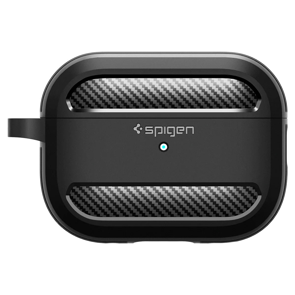 Schutzhülle Spigen Rugged Armor für AirPods Pro 2 / 1, Schwarz