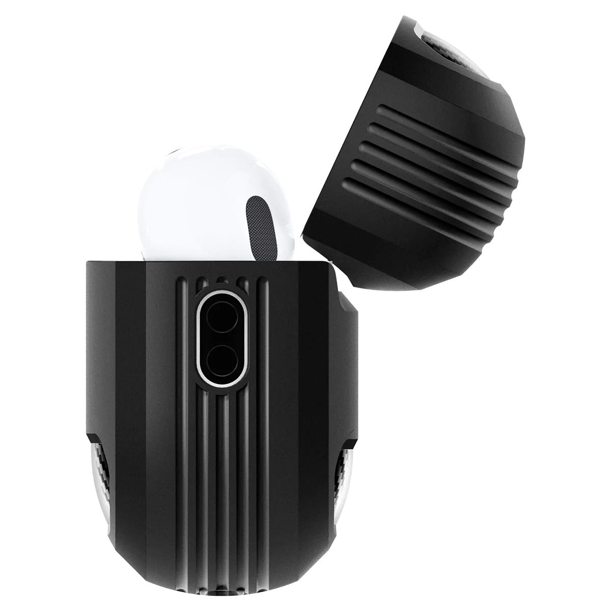 Schutzhülle Spigen Rugged Armor für AirPods Pro 2 / 1, Schwarz