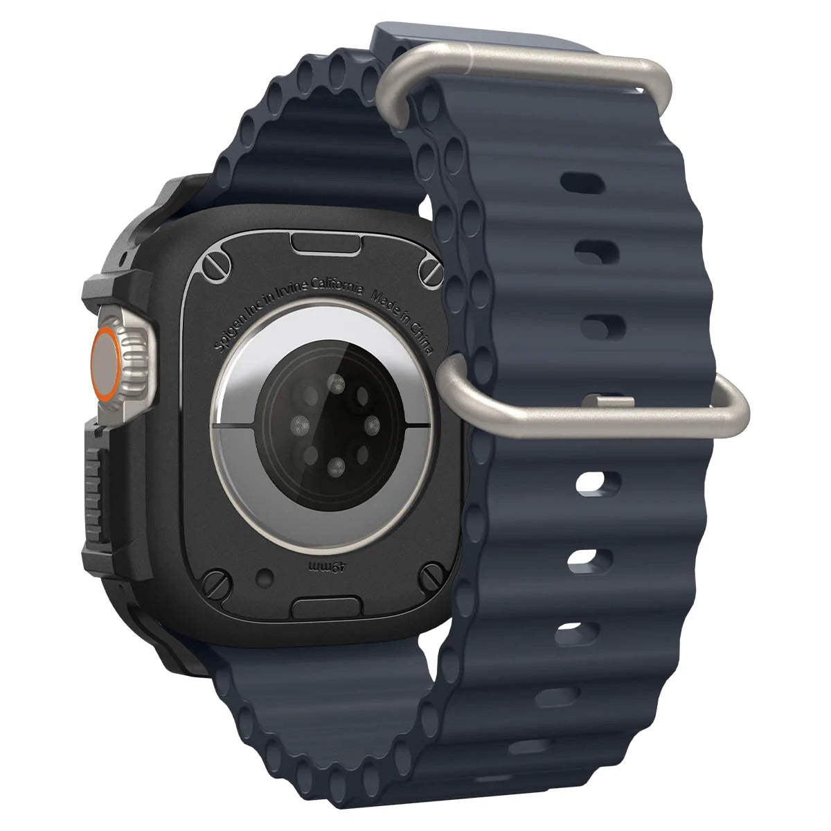 Schutzhülle Spigen Rugged Armor für Apple Watch Ultra 2/1 49 mm, Schwarz