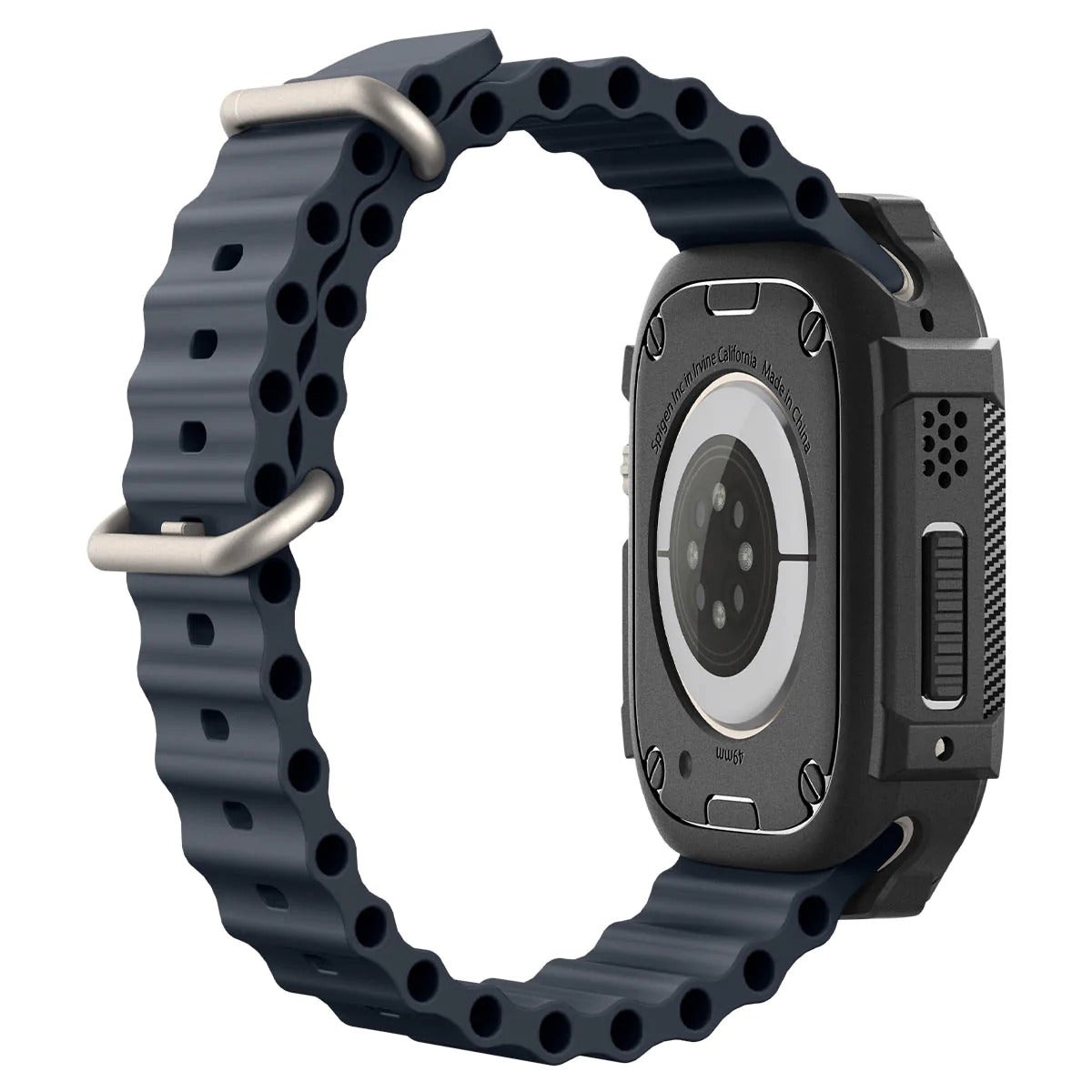 Schutzhülle Spigen Rugged Armor für Apple Watch Ultra 2/1 49 mm, Schwarz