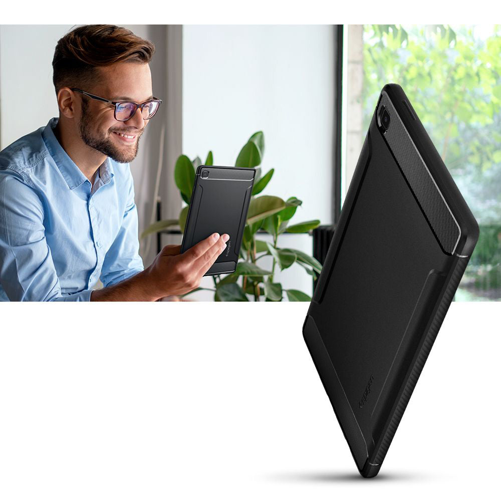 Schutzhülle Spigen Rugged Armor für Galaxy Tab A7 Lite schwarz