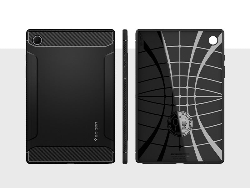 Schutzhülle Spigen Rugged Armor für Galaxy Tab A8 10.5, schwarz