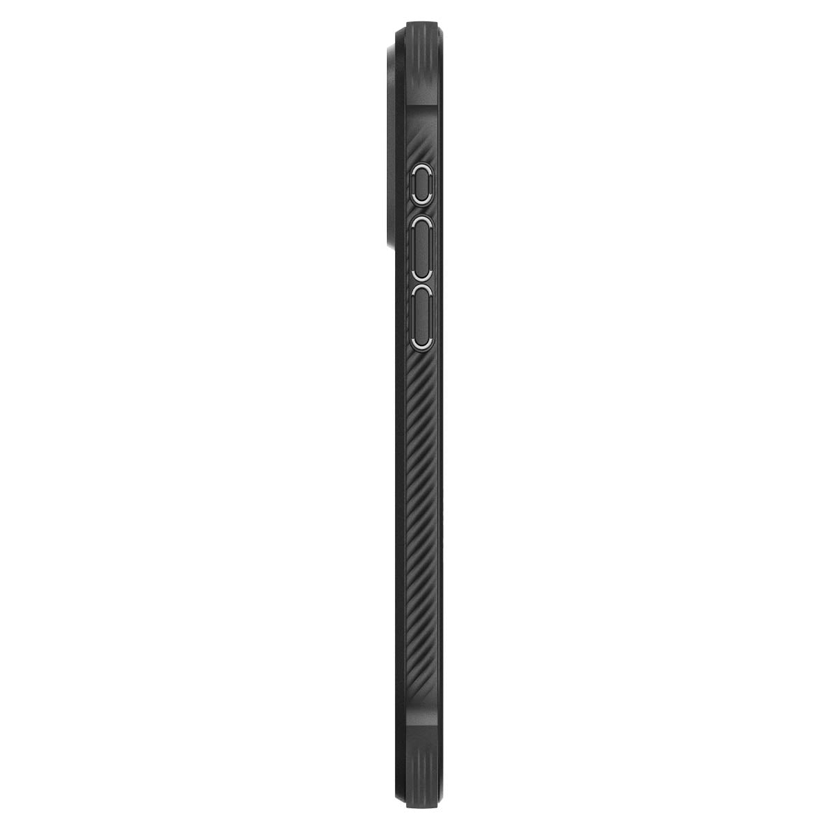 Schutzhülle Spigen Rugged Armor Mag mit MagSafe für Apple iPhone 15 Pro Max, Schwarz