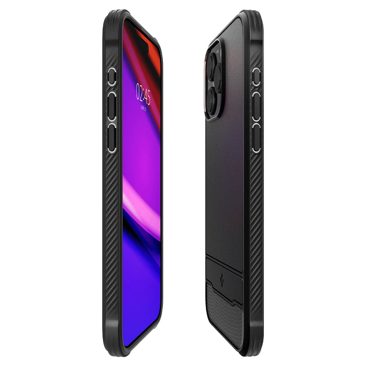 Schutzhülle Spigen Rugged Armor Mag mit MagSafe für Apple iPhone 15 Pro Max, Schwarz
